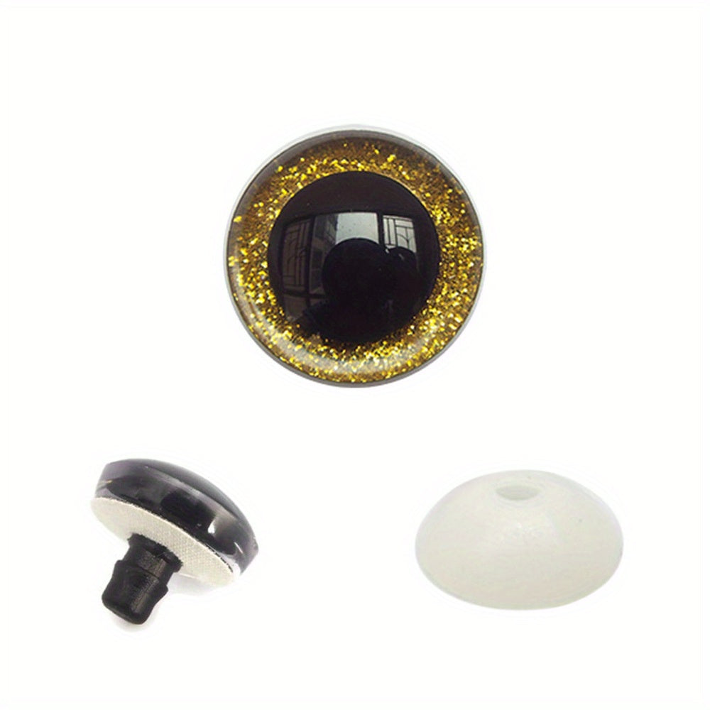 20pcs Glitter Safety Eyes for DIY Craft Teddy Bear Toy