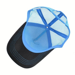 Shark Embroidery Patch Mesh Trucker Hat Lightweight Sunshade Dad Cap