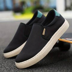 Men's Lightweight Slip On Canvas Loafers for Outdoor Walking
