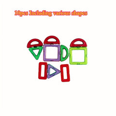 10pcs 3D Puzzle Block Building Toys Colorful Set Improve Creativity Skills