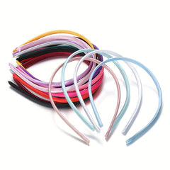 10pcs 10mm Bright Satin Headband Base Blank Bezel Setting For Hair Accessories