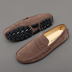 Men's Slip-On Loafers Outdoor Rubber Sole Shoes