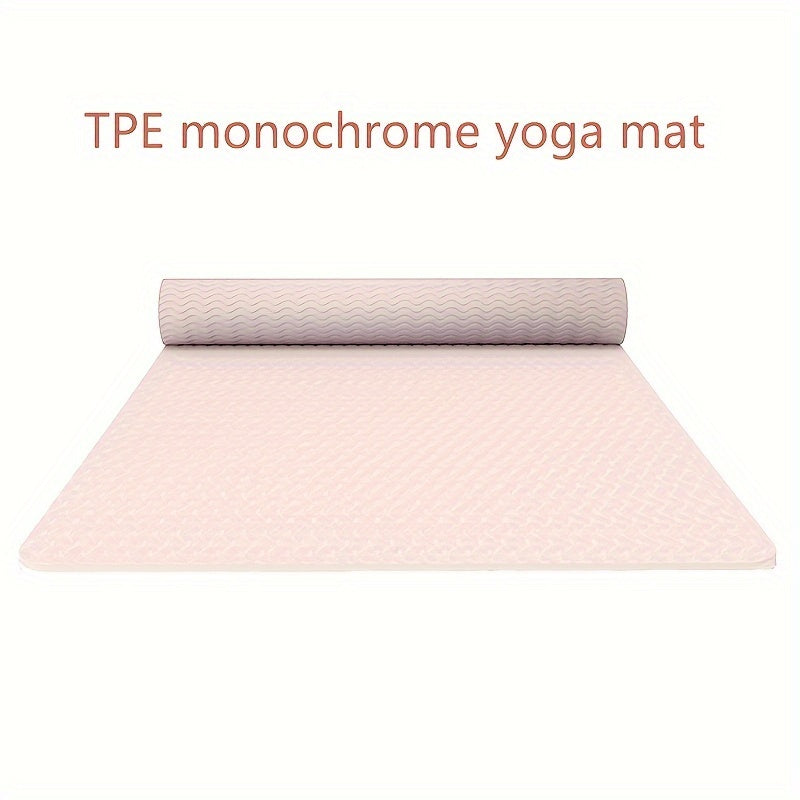 TPE Fitness Mat Non slip Single Yoga Mat for Yoga Pilates Dance