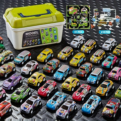 50pcs Mini Alloy Car Tiny Car Pull Back Car Sliding Car Toy Gift For Kids