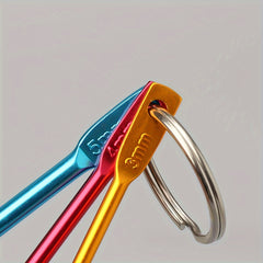 3pcs Mini Keychain Crochet Woolen Thread Weaving Tool