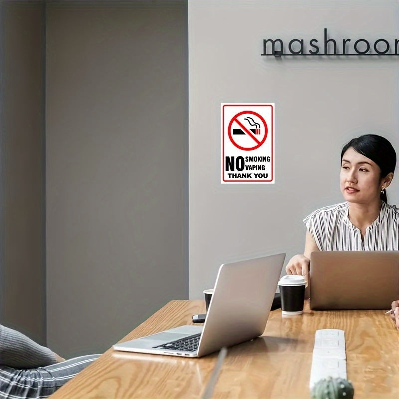 5pcs No Smoking Stickers Signs Weatherproof Scratch Resistant