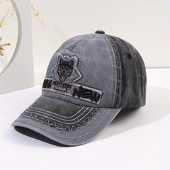 Splicing Patch Husky Hat Baseball Cap Anti-sunshade Cap