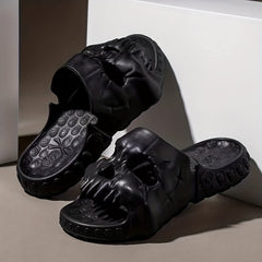 Men's Skull Slides Quick Drying Non Slip Indoor/Outdoor Summer
