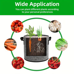5pcs Durable Growing Bags for Planting Potatoes Tomato Carrot Onion Vegetables