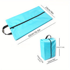 Portable Shoe Storage Bag With Handle, Dust Proof, Zipper Closure
