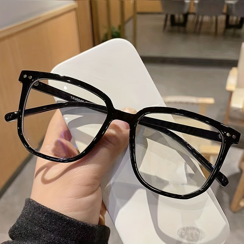 Clear Lens Glasses Mod Square Anti Light Glasses