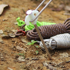 5PCS Luminous Ground Nails Tent Ground Nails Fluorescent Steel Nails