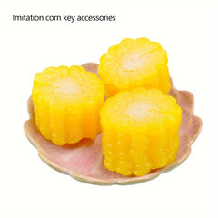 1pc Corn Model Keychain Keyring Bag Purse Charm Pendant