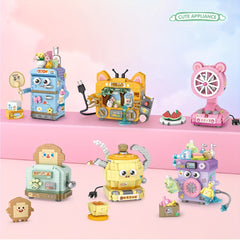 DIY Cartoon Micro Building Blocks Toys - Retro Small Appliance