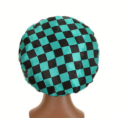 Women Cartoon Print Satin Bonnet Cap