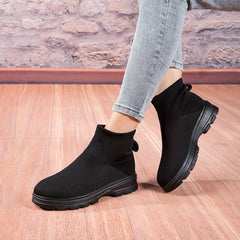 Boys High Top Sock Shoes Soft Sole Breathable Sneakers