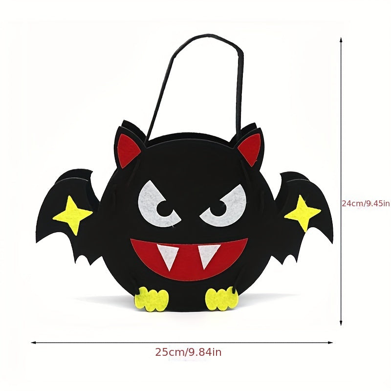 Halloween Candy Bag Non Woven DIY Handbag Pumpkin Bucket