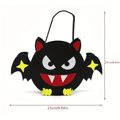 Halloween Candy Bag Non Woven DIY Handbag Pumpkin Bucket