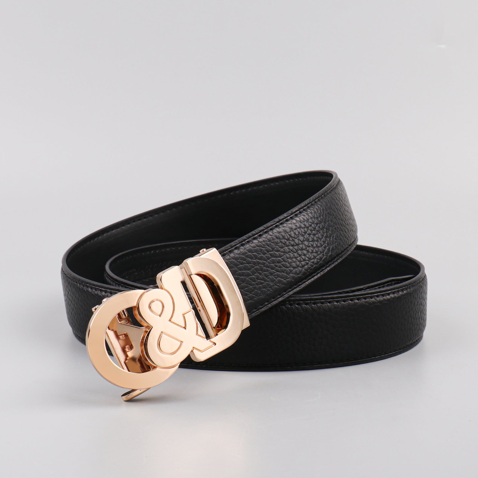 Women Leather Letter Metal Buckle Belts - Waist Belt For Dresses