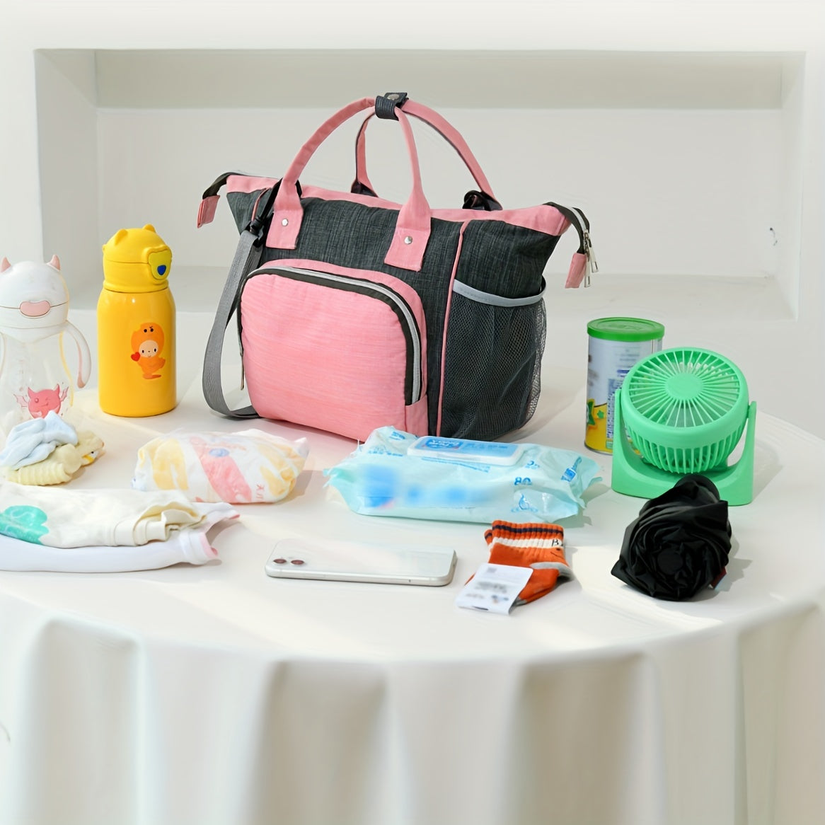Portable Shoulder Bag Mommy Bag Large Capacity Lightweight Storage Bag