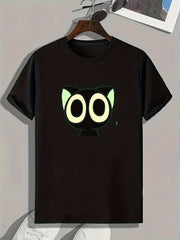 Cartoon Print Men's Graphic T shirt Casual Comfy Tees For Summer Mens Clothing