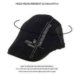 Middle Aged Men's Beret Peaked Cap Outdoor Sun Hat