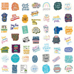 100pcs Waterproof Positive Vinyl Decals for Laptops Water Bottles