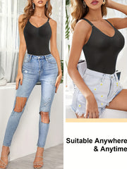Women's Sports Romper Spaghetti Strap Yoga Shapewear
