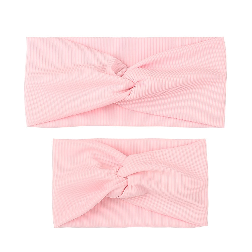 2pcs Knit Hairbands Baby Mother Comfort Hair Band Hair Accessories
