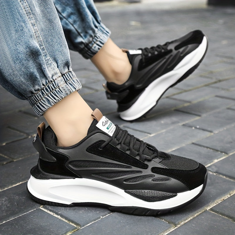 Comfortable Lace up Chunky Sneakers Anti slip Platform Running Shoes
