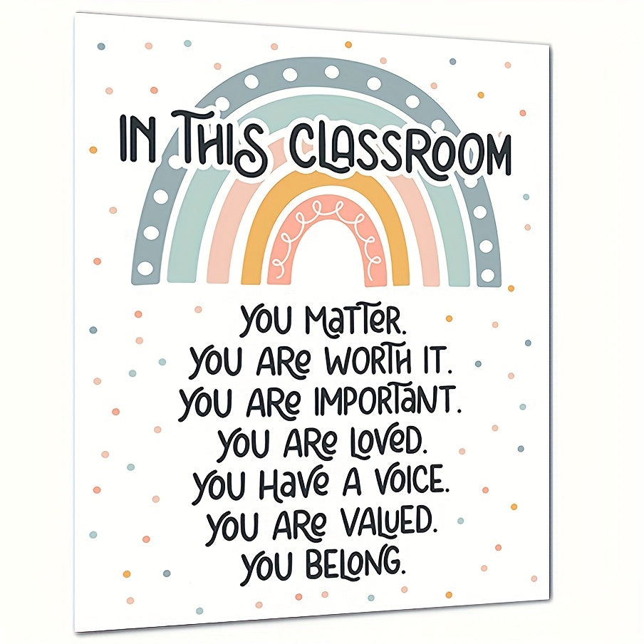 Boho Rainbow Decor Poster 8x10 UNFRAMED Print
