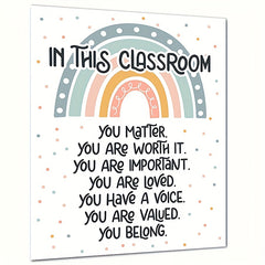 Boho Rainbow Decor Poster 8x10 UNFRAMED Print