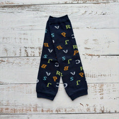 Kids Leg Warmer Colorful Stripe Letter Cartoon Bear Child Leg Warmers