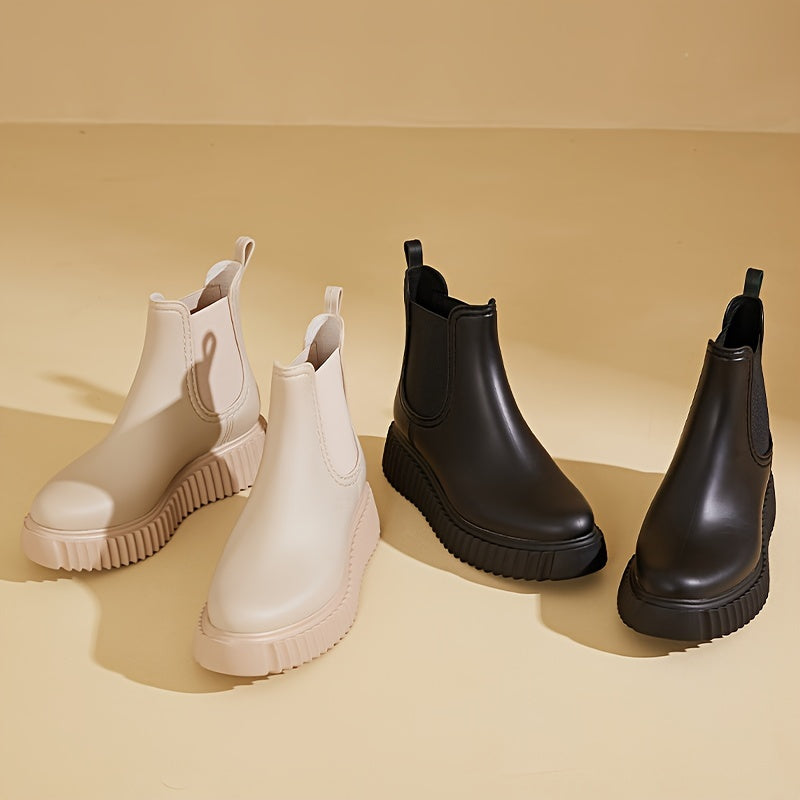 Heightening Women's Rubber Rain Boots