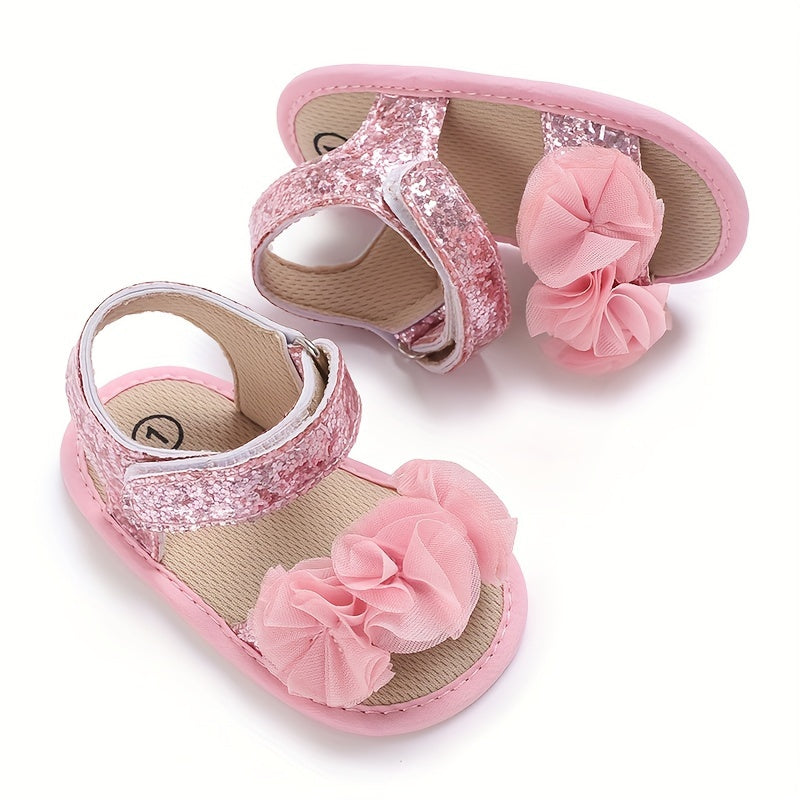 Baby Girls Open Toe Sandals Breathable Non-Slip Spring Autumn