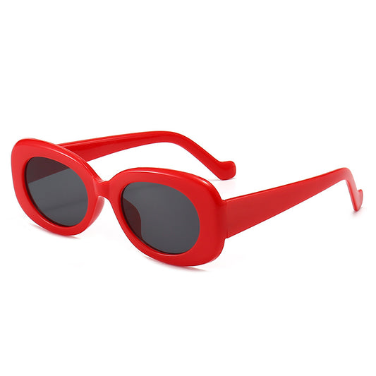 Small Oval Vintage Sunglasses 90's Style Round Sun Glasses