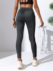 High Waist Mesh Stitching Butt Lifting Yoga Pants