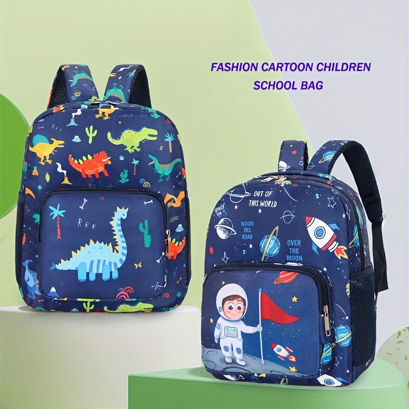 Kids Cartoon Pony Space Dinosaur Backpack Lightweight School Bag