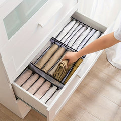 Grids Underwear Organizer Foldable Socks Divider Closet Storage Box
