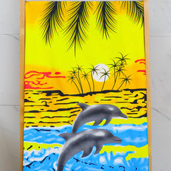 Microfiber Beach Towel Quick Dry Sand Proof Absorbent 27.5 x 55 Lightweight