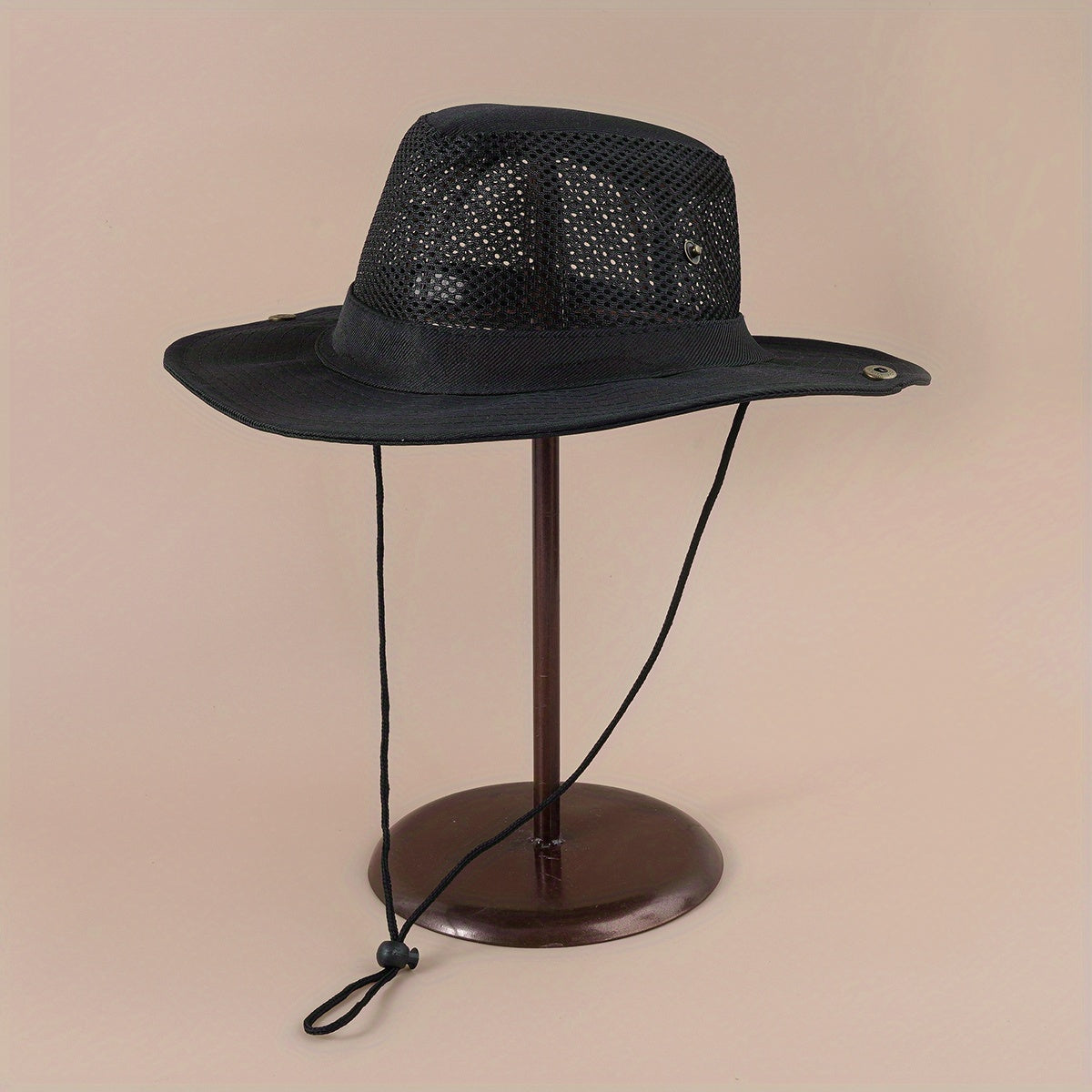 Breathable Mesh Bucket Hat Solid Foldable Sun Hat For Men And Women