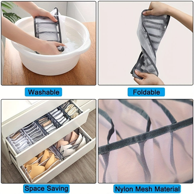 Underwear Drawer Organizer Storage Box Divider Socks Bra