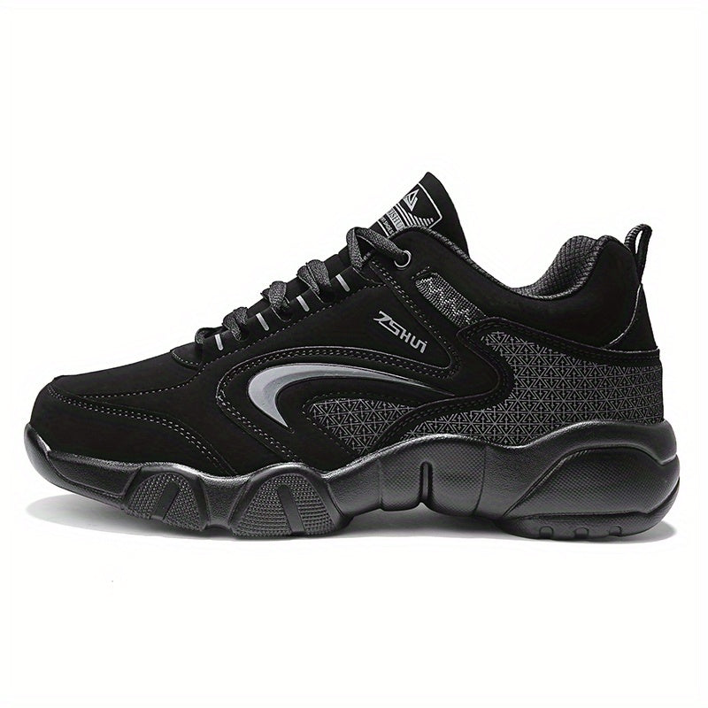 Men's Lace up Chunky Sneakers Comfortable Winter Shoes