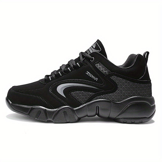 Men's Lace up Chunky Sneakers Comfortable Winter Shoes