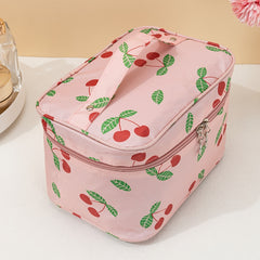 Portable Makeup Storage Bag with Mesh Pocket Waterproof