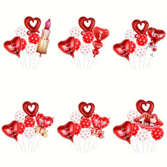 7pcs Girl Lipstick Balloon Wedding Party Decoration