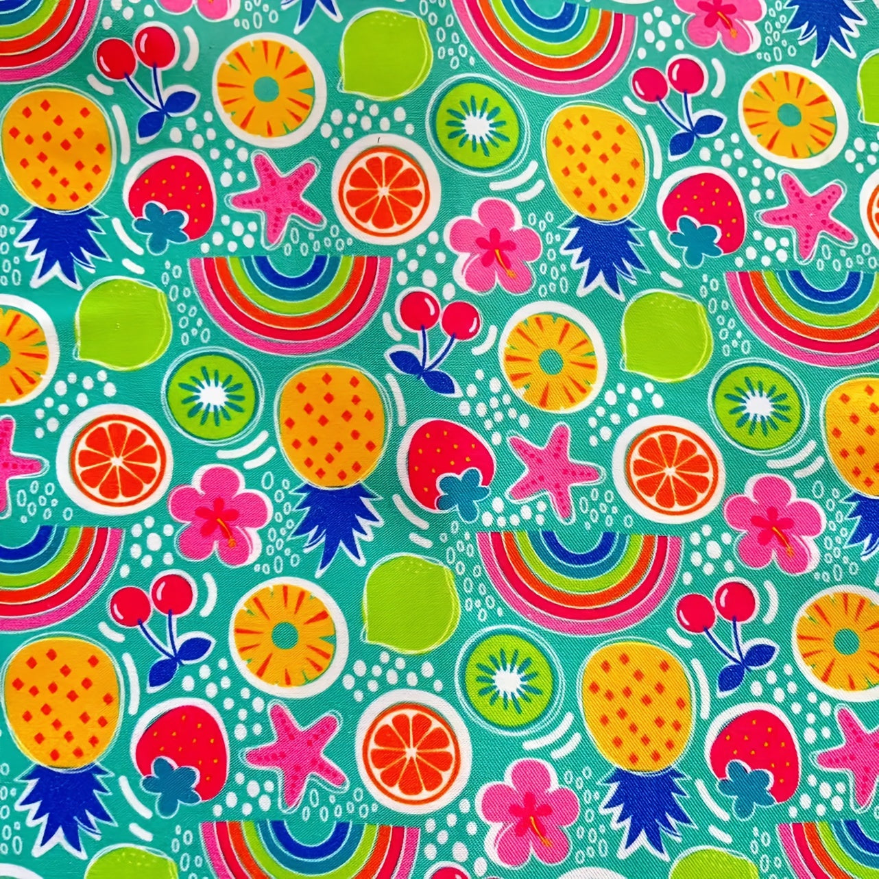 7pcs Assorted Fabric Packs for DIY Bows Crafts Doll Costumes 24x24cm