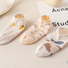 6 Pairs Cute Fruit Low Cut Ankle Socks Women's Stockings
