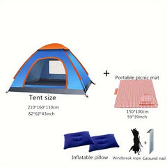 Thickened Rainproof Camping Tent Lightweight Portable Beach Hiking