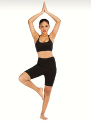 Yoga Shorts High Waist Workout Athletic Shorts